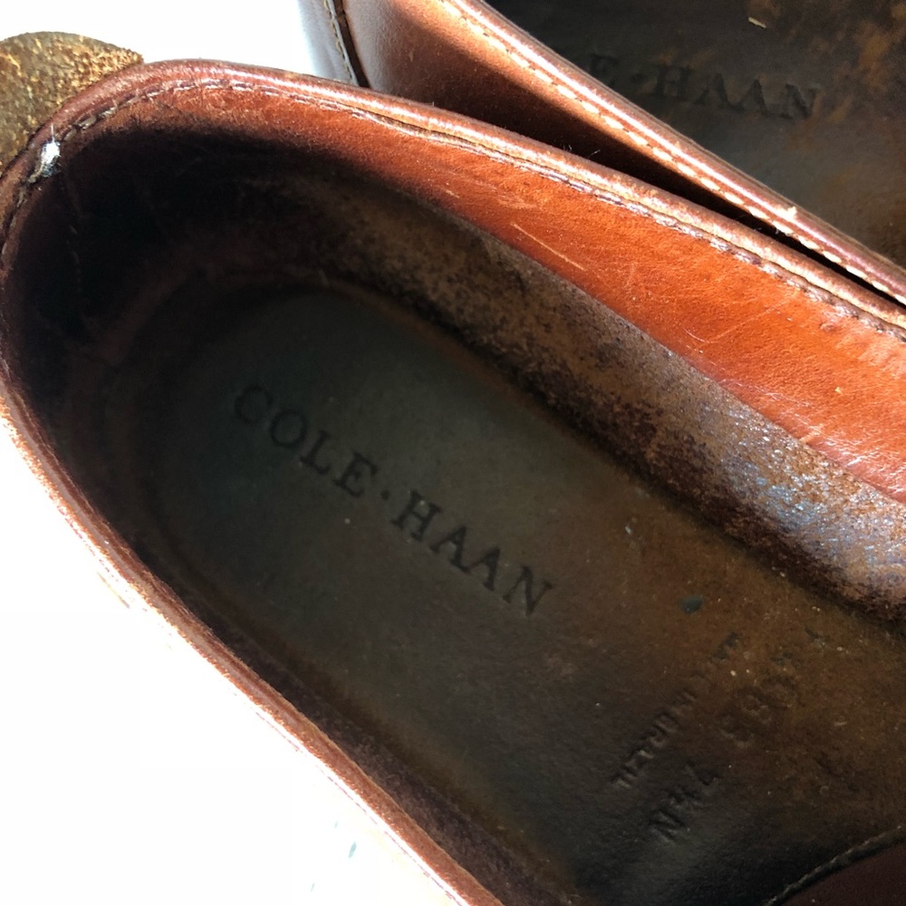 Cole Haan • Leather Fringe Loafers - Picture 3 of 6